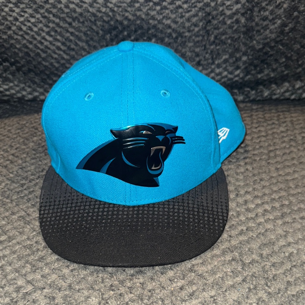 NFL‎ New Era 59FIFTY Blue and Black NFL CAROLINA Panthers Cap SIZE 7 5/8